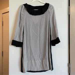 Marc by Marc Jacobs Long Sleeve Open Back Silk Party Dress Polka Dot Size 4